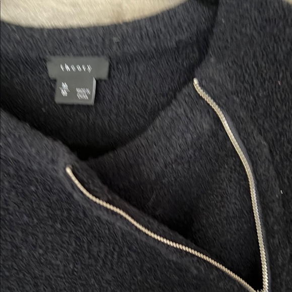 Black Asymmetrical Zip Sweater - Picture 3 of 3